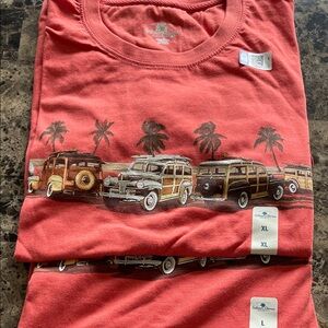 Men's Red Graphic T-Shirt